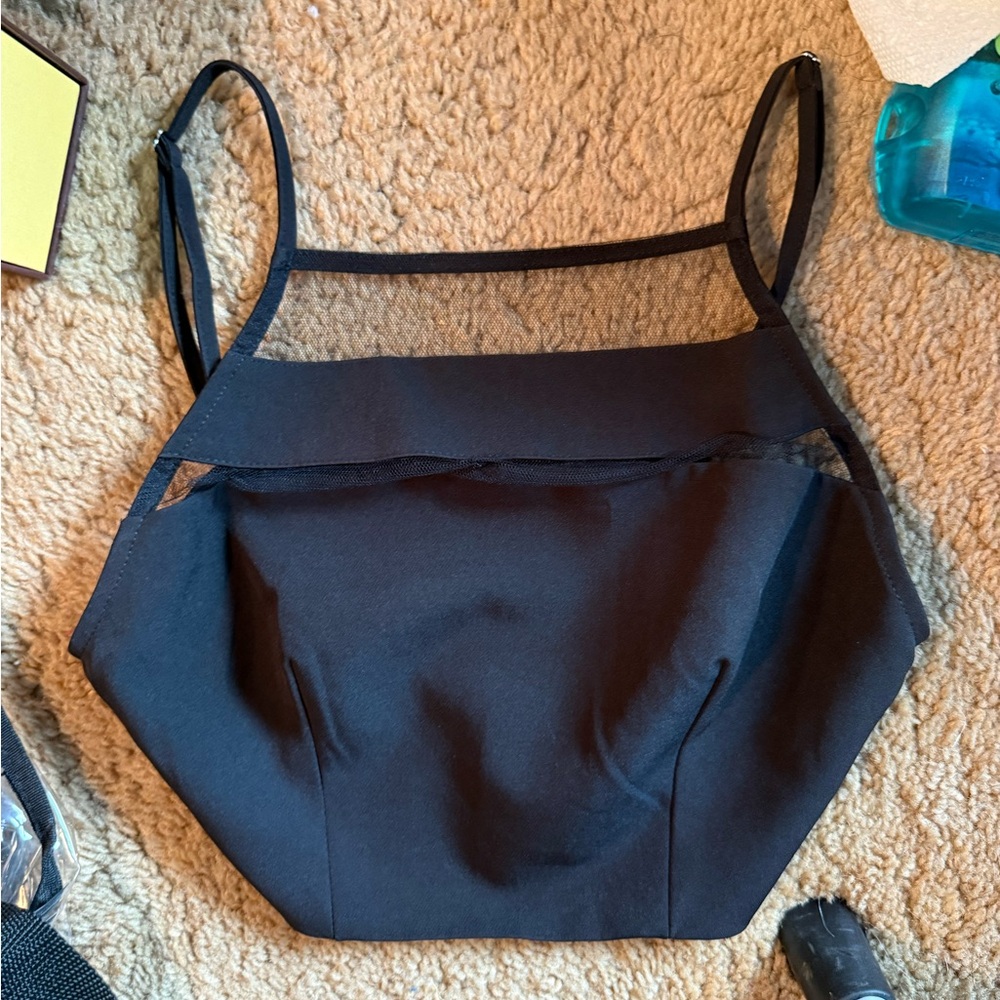 Tobi Elegant Black Crop Top